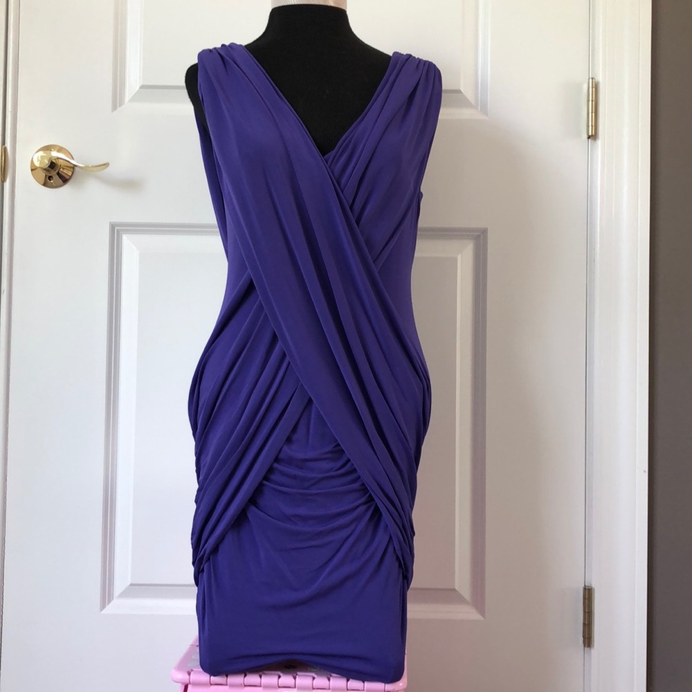 BCBG MAXAZARIA purple party dress